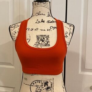 American Apparel Orange Racerback Sports Bra
